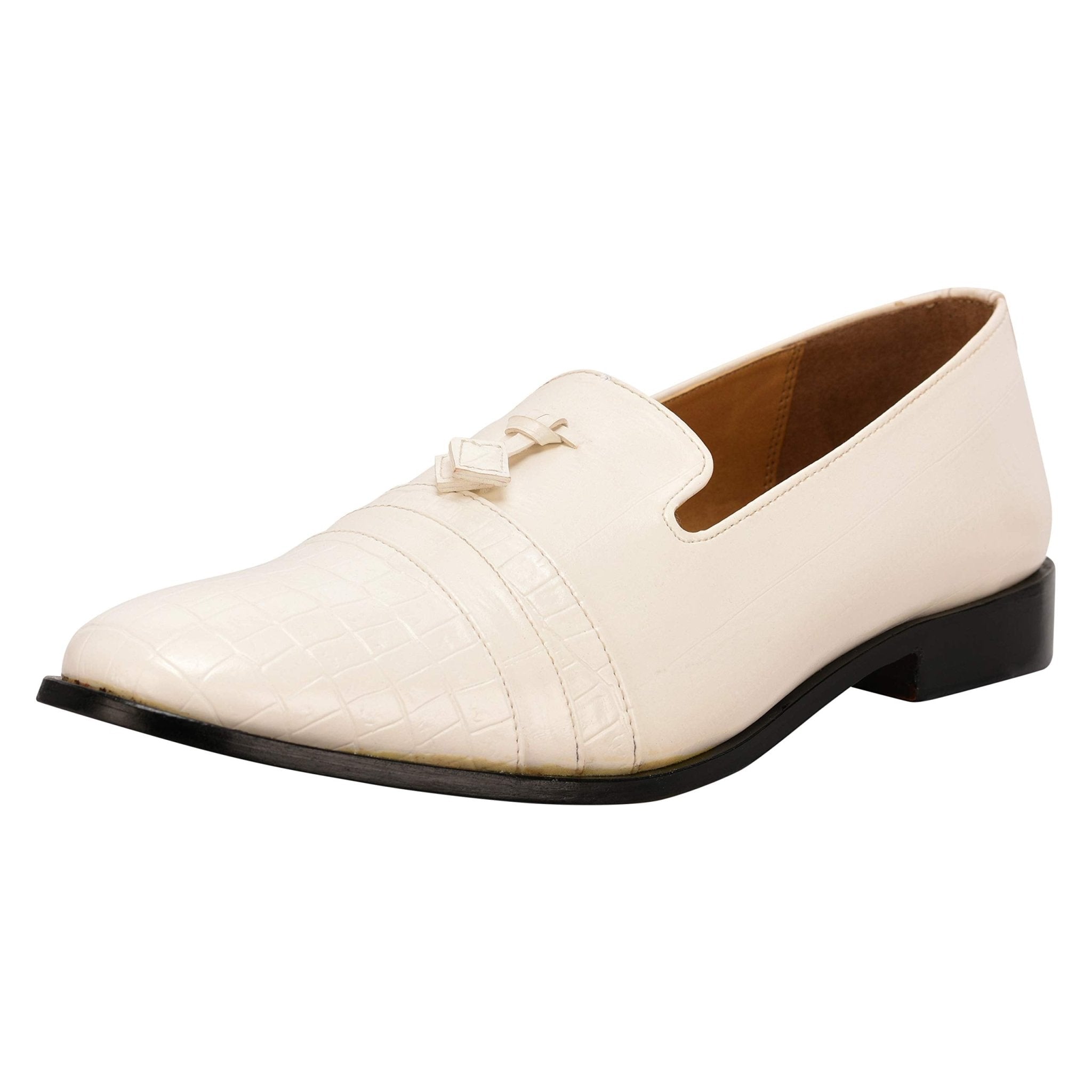 Reno Leather Slip-On Tassels Shoes for Men - Red, White and  display picture 3