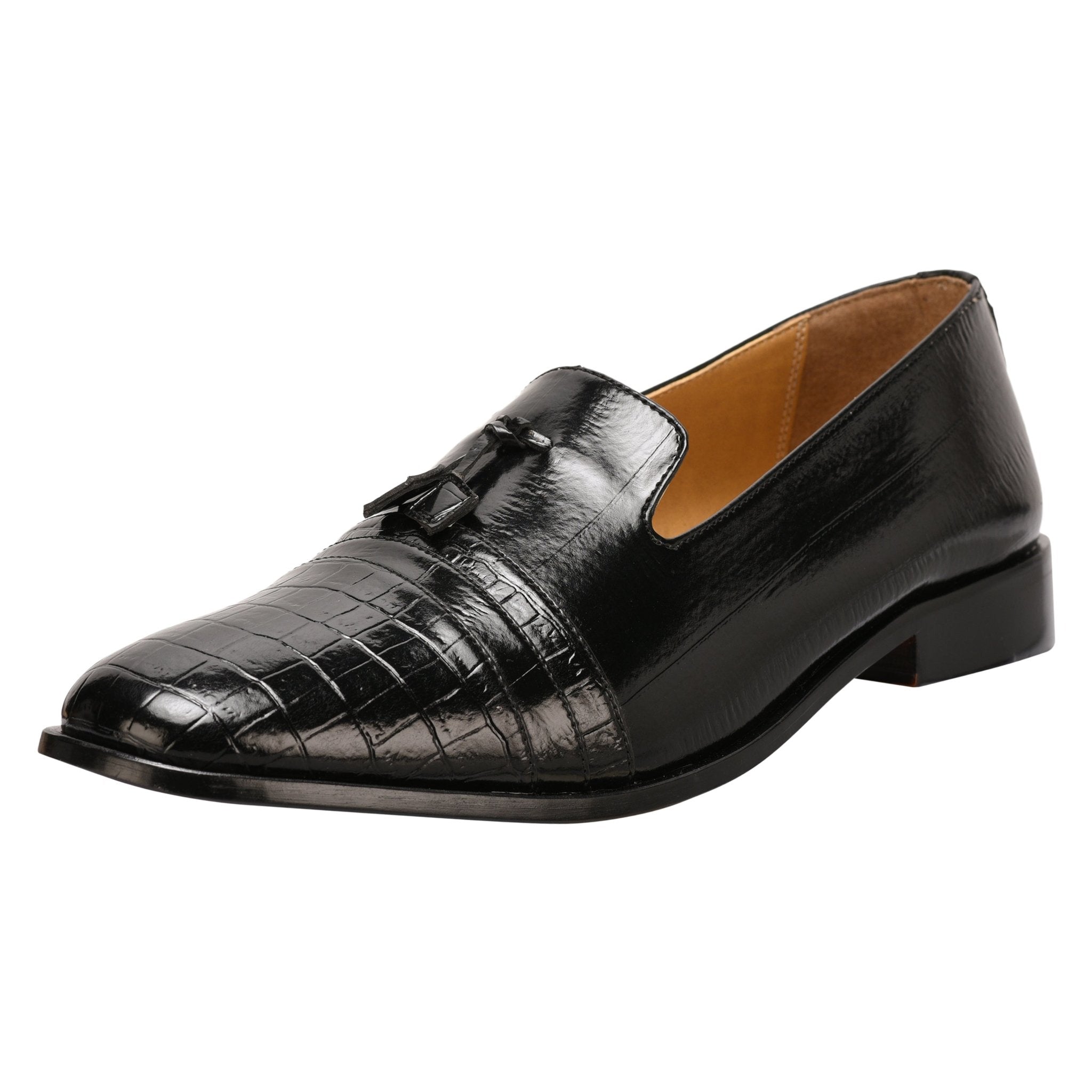 Reno Leather Slip-On Tassels Shoes Z993 Calzoleria Toscana David Tassel Slip-On - Toscana USA main image 4