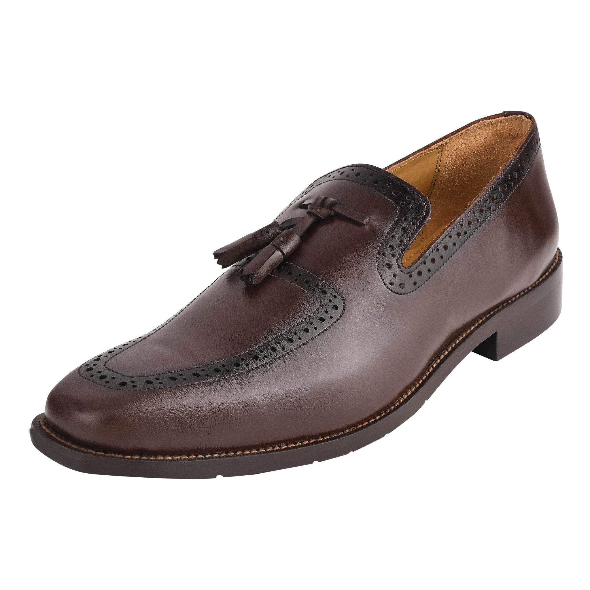 Men's Tassel Loafer Shoes, Full Grain Leather in Black, Brown, Tan LIBERTYZENO Men's Tassel Loafer Shoes, Full Grain Leather in Black, Brown, Tan LIBERTYZENO