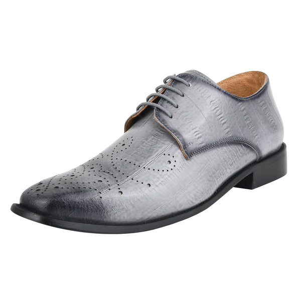 THOMAS Genuine Leather Oxford Style Men's Dress Shoes in Grey, Black, Navy Colors LIBERTYZENO THOMAS Genuine Leather Oxford Style Men's Dress Shoes in Grey, Black, Navy Colors LIBERTYZENO