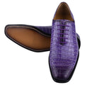   Walter Small Croco Leather Oxford Dress shoes - LIBERTYZENO