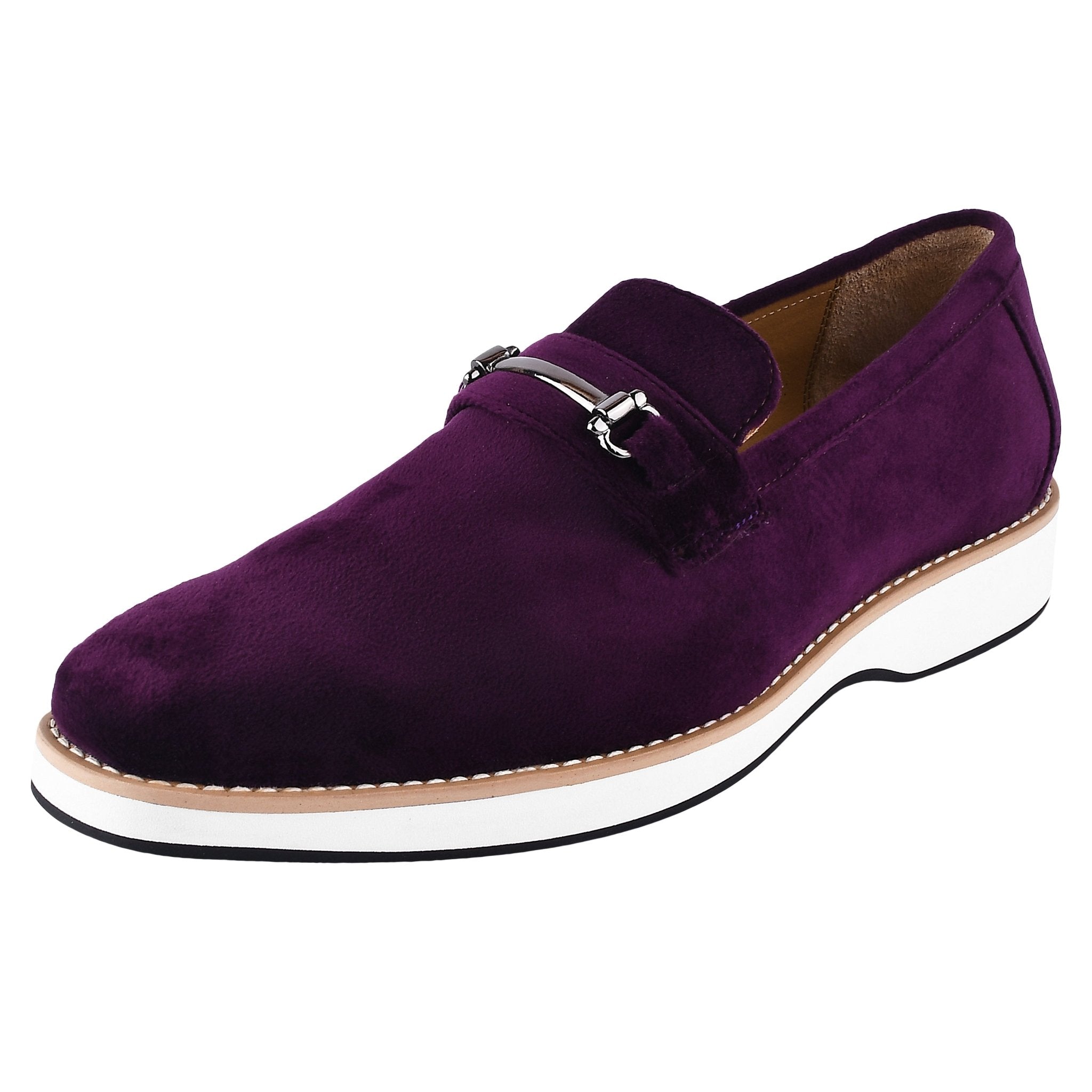 Welkar Men Velvet Causal Buckle Slip-On Loafers Shoes LIBERTYZENO Welkar Men Velvet Causal Buckle Slip-On Loafers Shoes LIBERTYZENO