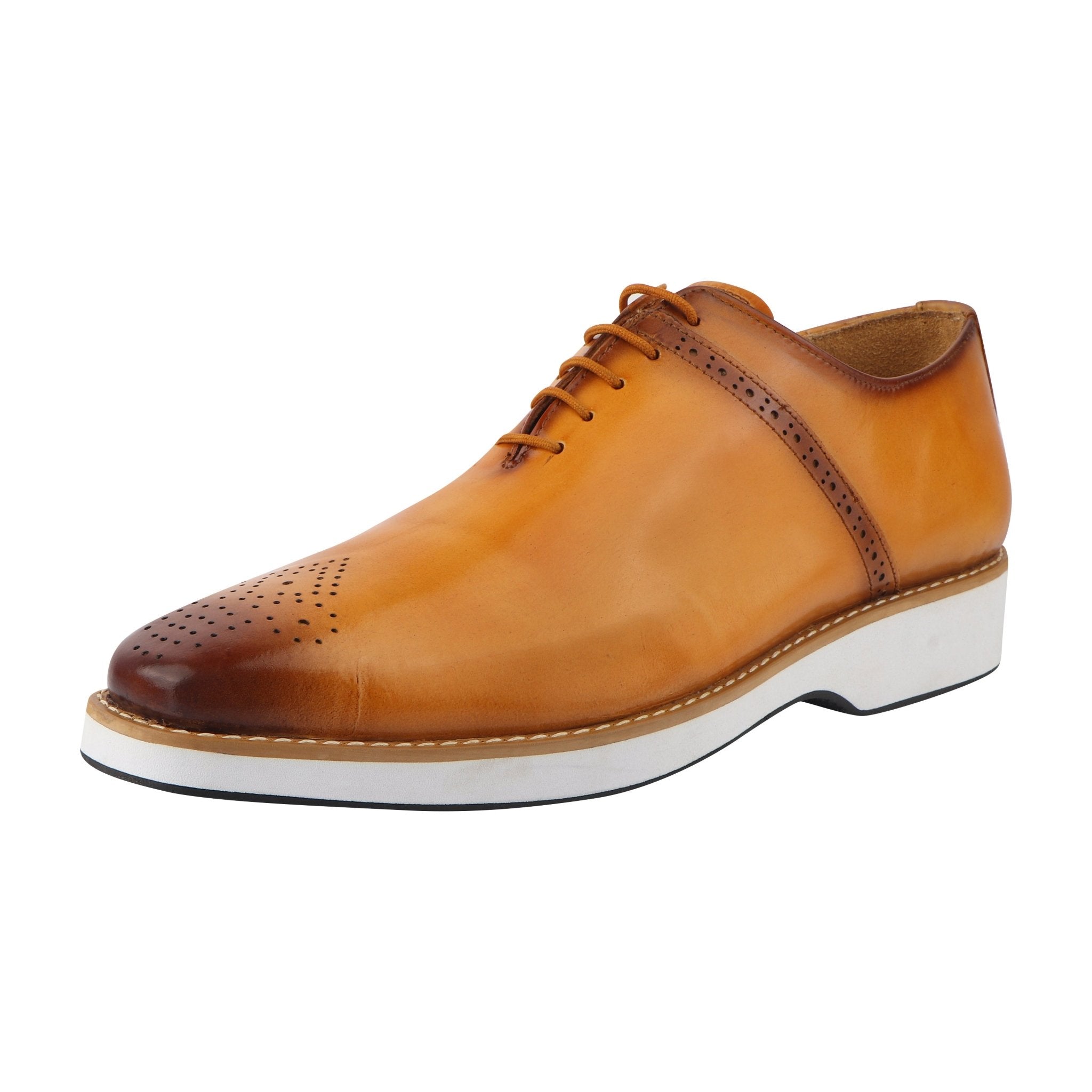 Winkler Eva Premium Leather Oxford Style Men's Dress Shoes With White Sole  – LIBERTYZENO